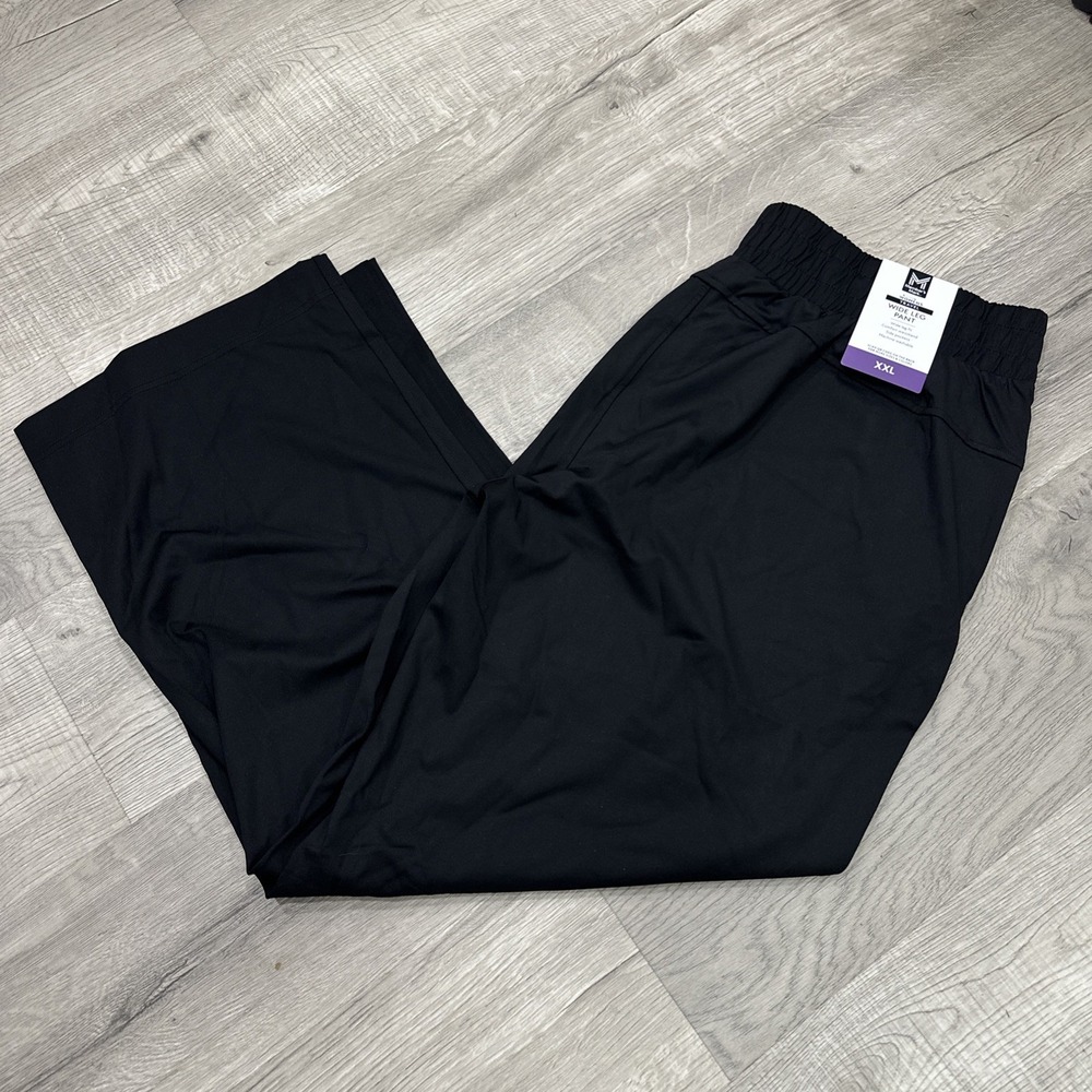 Women's Members Mark Size XXL Black Travel Wide Leg Pant NWT